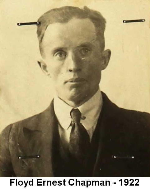 Yellow-tinted portrait photo of a young man with short dark, wavy hair, a thin face and prominent cheekbones in a dark jacket, vest, and tie; the photo has four staples through it.